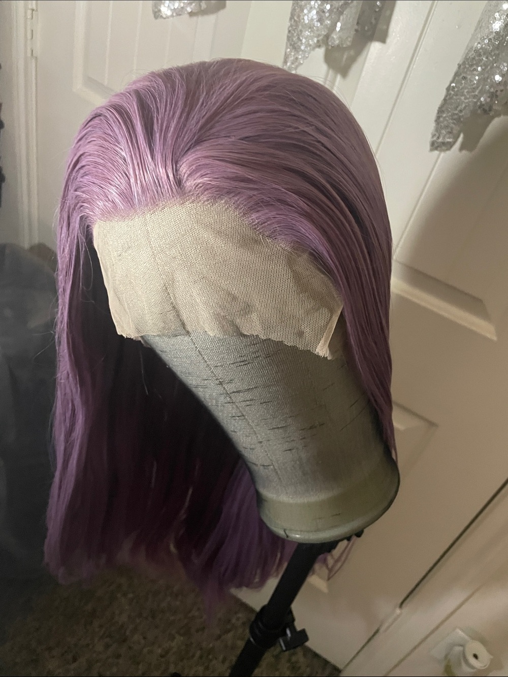 13x4 Premium Ash Lavender Lace Front Wig - Picture 10 of 16